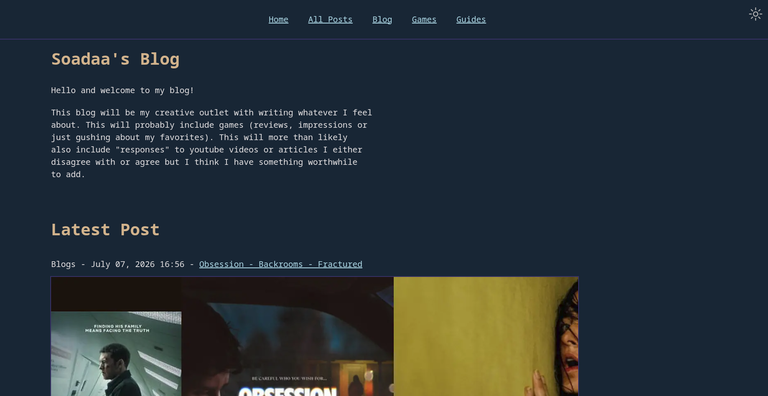 Screenshot of Soadaas Blog