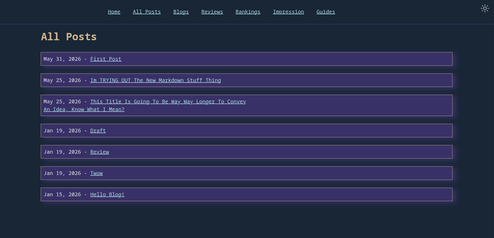 Screenshot of Soadaas Blog